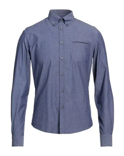 Drykorn Man Shirt Blue Size S Cotton