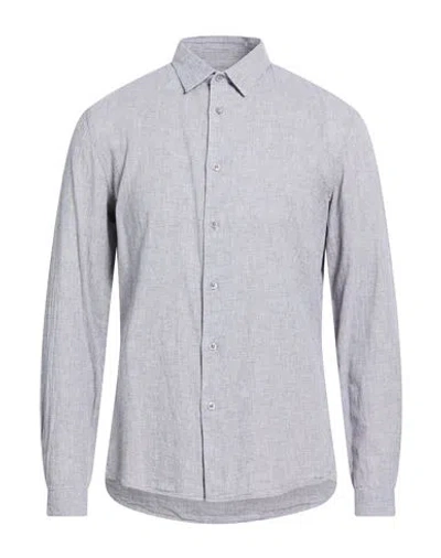 Drykorn Man Shirt Grey Size Xxl Cotton, Linen In Gray