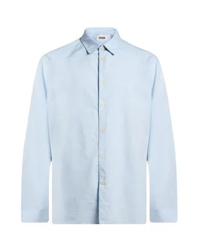 Drykorn Man Shirt Sky Blue Size S Cotton, Viscose