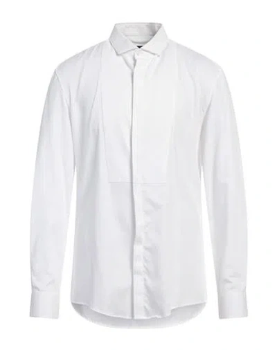 Drykorn Man Shirt White Size 17 Cotton
