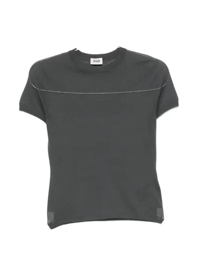 Drykorn Moglini Short-sleeve T-shirt In Gray