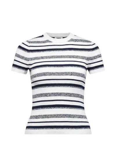 Drykorn Moglini Striped Knitted T-shirt In Multi