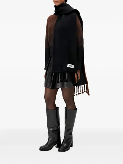 Drykorn Namsos Fringed Scarf In Black