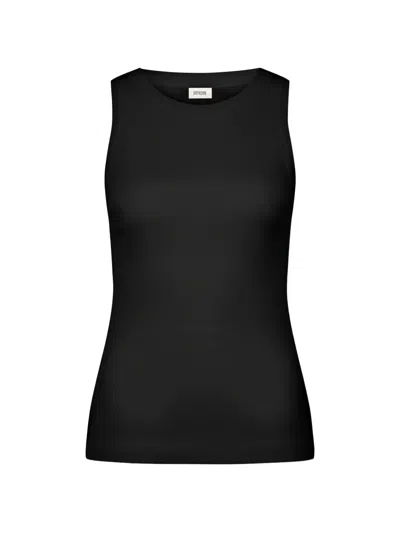 Drykorn Olina Ribbed Tank Top In Black