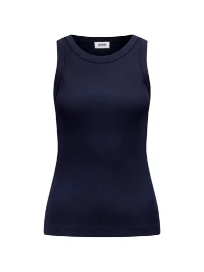 Drykorn Olina Ribbed-knit Tank Top In Transparent