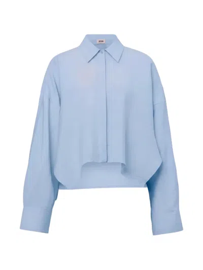 Drykorn Oshia Asymmetric-hem Shirt In Multi