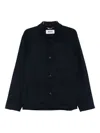 Drykorn Patch-pocket Buttoned Jacket In Blue