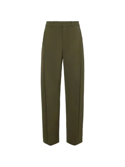 Drykorn Pressed-crease Tailored Trousers In Green