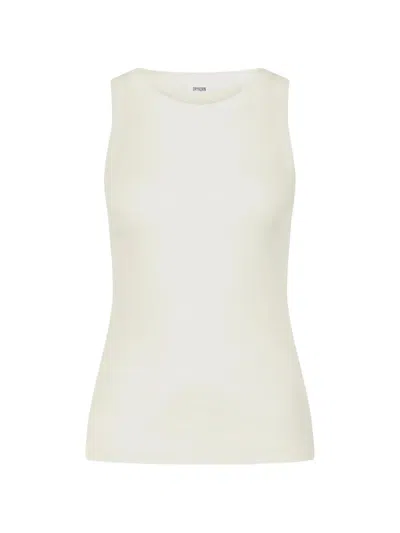 Drykorn Ribbed Sleeveless Top In Neutral