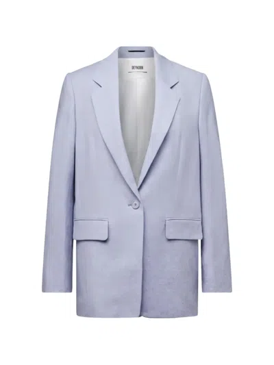 Drykorn Single-breasted Notched-lapel Blazer In Blue