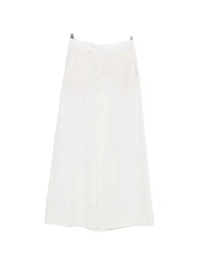 Drykorn Wide-leg Tailored Trousers In White