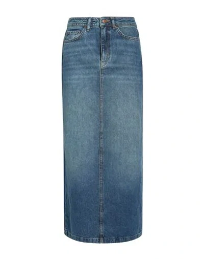 Drykorn Woman Denim Skirt Blue Size 26 Cotton, Lyocell