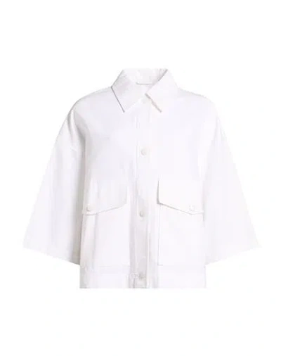 Drykorn Woman Jacket White Size 1 Cotton