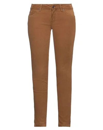Drykorn Woman Pants Camel Size 28w-34l Cotton, Viscose, Elastane In Beige