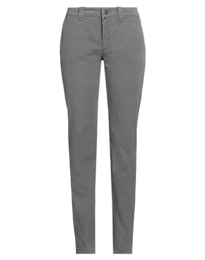 Drykorn Woman Pants Lead Size 27w-34l Cotton In Grey