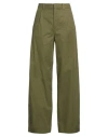 Drykorn Woman Pants Military Green Size 30w-34l Cotton, Viscose In Animal Print