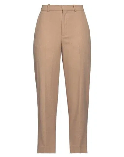 Drykorn Woman Pants Sand Size 29w-34l Polyester, Viscose, Wool, Elastane In Beige