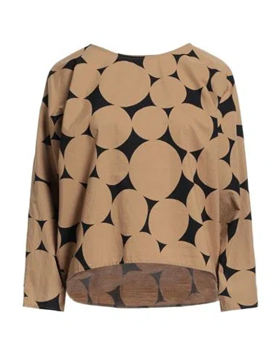 Drykorn Woman Top Sand Size 2 Cotton In Brown