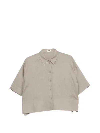 Drykorn Yarika Short-sleeve Shirt In Neutral