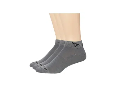 Drymax Hyper Thin Running Mini Crew 3-pack Low Cut Socks Shoes Dark Gray: Md (us Men's Shoe 6-8 - Women's S