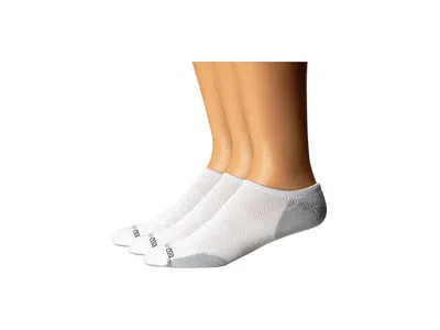 Drymax Sport Lite Mesh No Show 3-pair Low Cut Socks Shoes White/grey: Xl (us Men's Shoe 11-13 - Women's Sho In Gray