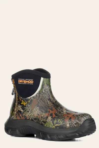 Dryshod Evalusion Camo And Black Round Toe Ankle Rubber Work Boot In Multi
