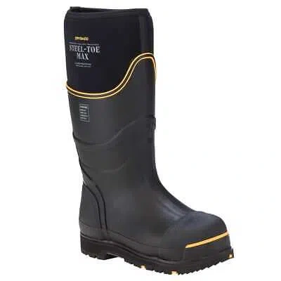 Pre-owned Dryshod Steel-toe Max Hi Black/yellow Size 15 Boots Stm-uh-bk-m15