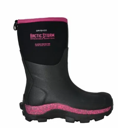 Dryshod Women's Mid Arctic Storm Boots In Black/pink