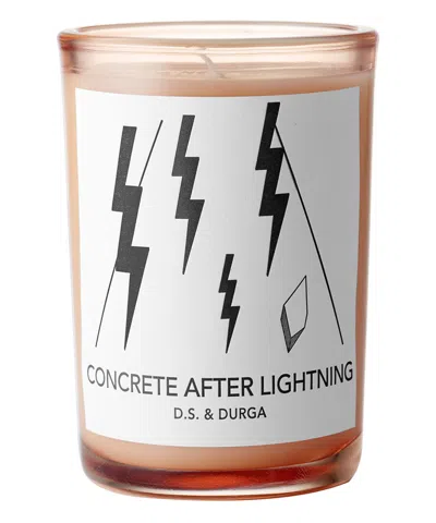 D.s. &amp; Durga Concrete After Lightning Candle 200 G In White