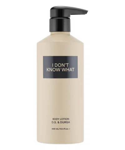 D.s. &amp; Durga I Don&#039;t Know What Body Lotion 400 ml In White