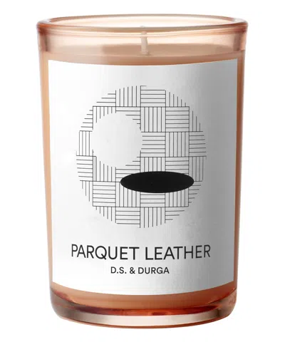 D.s. &amp; Durga Parquet Leather Candle 200 G In White