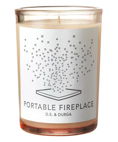 D.s. &amp; Durga Portable Fireplace Candle 200 G In White