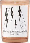 D.s. & Durga Concrete After Lightning Scented Candle In N/a