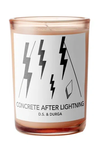 D.s. & Durga Ds & Durga Concrete After Lightning Candle 7oz
