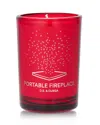 D.s. & Durga Portable Fireplace Candle In Red