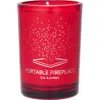 D.s. & Durga Portable Fireplace Candle In Red