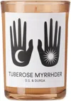D.s. & Durga 7 Oz. Tuberose Myrrhder Candle In N/a