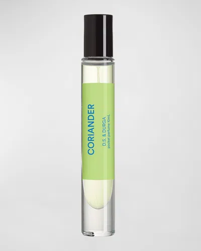 D.s. & Durga Coriander Pocket Perfume Roll-on Oil, 0.33 Oz. In White