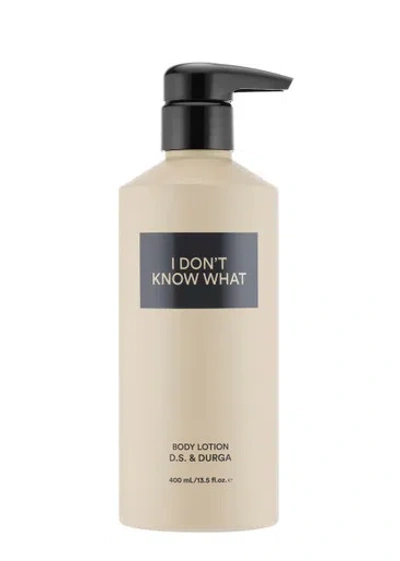 D.s. & Durga Ds & Durga I Don't Know What Body Lotion 400ml In White