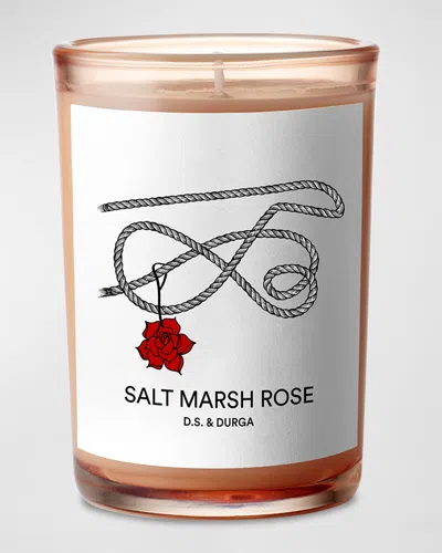 D.s. & Durga Salt Marsh Rose Candle, 7 Oz. In White