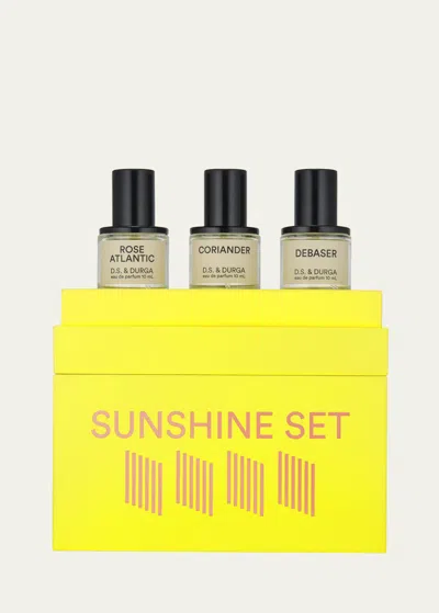 D.S. & DURGA SUNSHINE FRAGRANCE SET, 3 X 0.3 OZ.