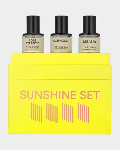 D.S. & DURGA SUNSHINE FRAGRANCE SET, 3 X 0.3 OZ.