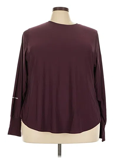 Pre-owned Dsg 3/4 Sleeve T-shirt In Burgundy