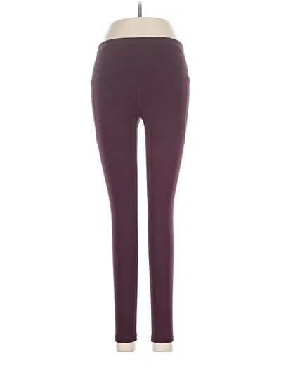 Pre-owned Dsg Active Pants In Burgundy