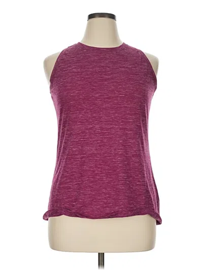 Pre-owned Dsg Active Tank Top In Burgundy