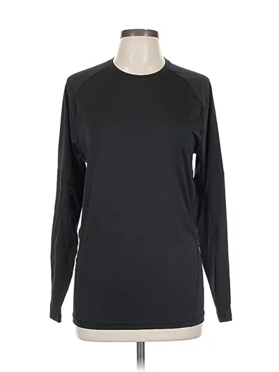 Pre-owned Dsg Long Sleeve Top Black Crew Neck Tops