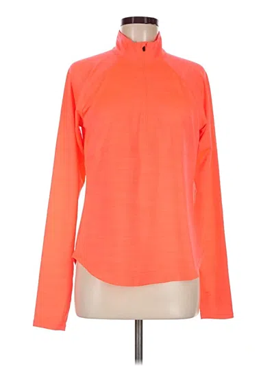 Pre-owned Dsg Long Sleeve Top Orange Turtleneck Tops