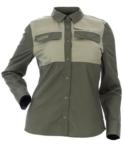 Dsg Outerwear Women's  Field Long Sleeve Button Up Shirt In Green