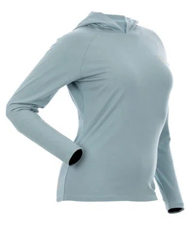 Dsg Outerwear Women's  Logo Long Sleeve Hooded T-shirt In Blue