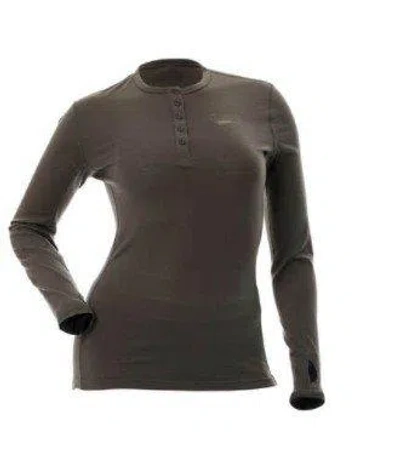 Dsg Outerwear Women's  Merino Wool Long Sleeve Button Up Shirt In Gray